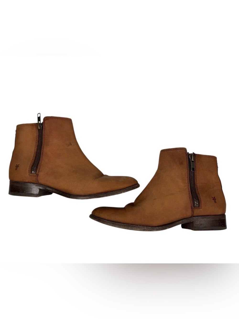 Frye Carly Chelsea Double Zip Leather Ankle Bootie